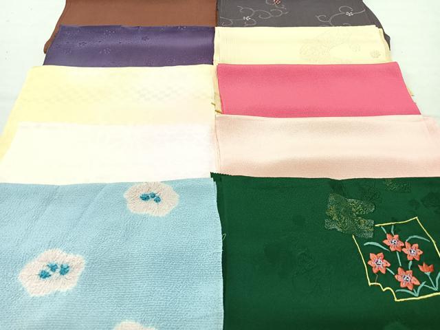 平和屋着物★和装小物　上質な帯揚げ　10枚セット　逸品　CAAM9790xe