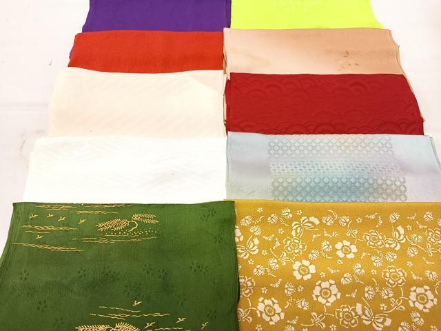 平和屋着物★和装小物　上質な帯揚げ　10枚セット　逸品　CAAM9798xe