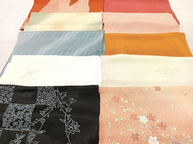 平和屋着物★和装小物　上質な帯揚げ　10枚セット　逸品　CAAM9802xe