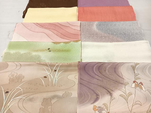 平和屋着物★和装小物　上質な帯揚げ　10枚セット　逸品　CAAM9804xe