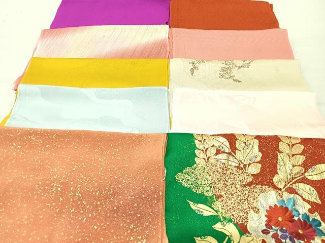 平和屋着物★和装小物　上質な帯揚げ　10枚セット　逸品　CAAM9810xe