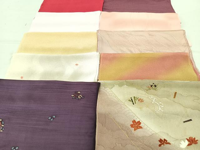 平和屋着物★和装小物　上質な帯揚げ　10枚セット　逸品　CAAM9811xe