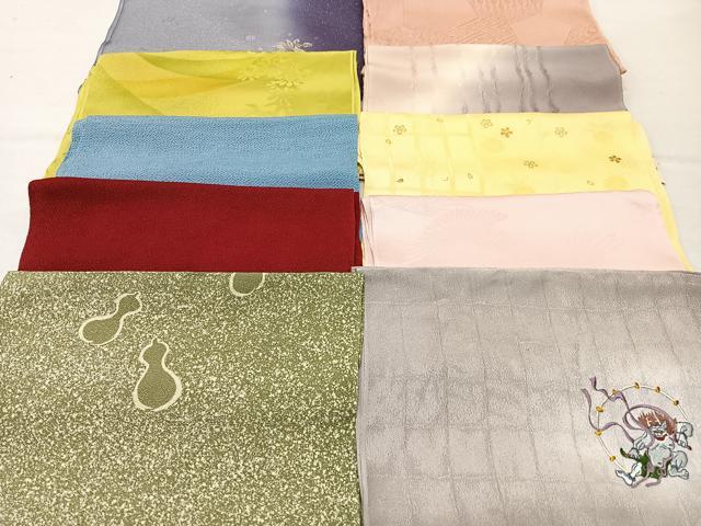 平和屋着物★和装小物　上質な帯揚げ　10枚セット　逸品　CAAM9813xe