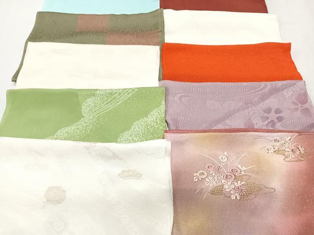 平和屋着物★和装小物　上質な帯揚げ　10枚セット　逸品　CAAN0801xi