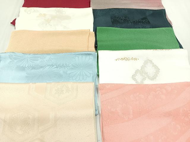 平和屋着物★和装小物　上質な帯揚げ　10枚セット　逸品　CAAN0815xi