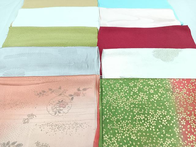 平和屋着物★和装小物　上質な帯揚げ　10枚セット　逸品　CAAN0817xi