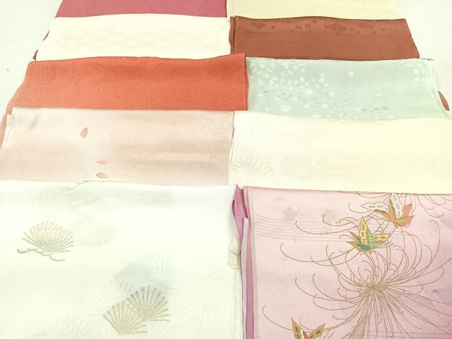 平和屋着物★和装小物　上質な帯揚げ　10枚セット　逸品　CAAN0827xi