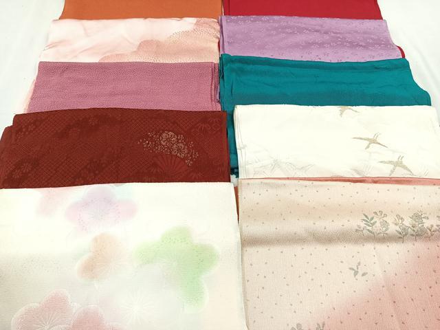 平和屋着物★和装小物　上質な帯揚げ　10枚セット　逸品　CAAN0845xi