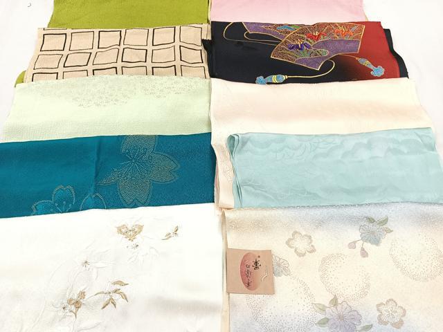 平和屋着物★和装小物　上質な帯揚げ　10枚セット　逸品　CAAN0847xi