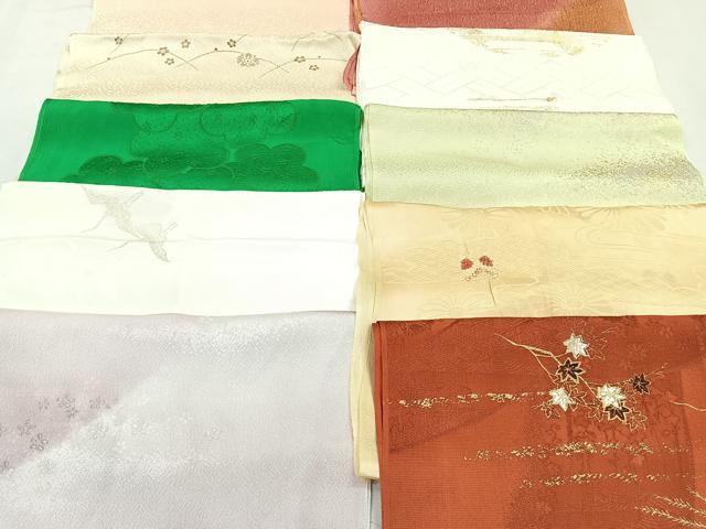 平和屋着物★和装小物　上質な帯揚げ　10枚セット　逸品　CAAN0848xi