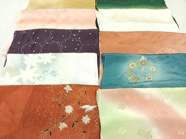 平和屋着物★和装小物　上質な帯揚げ　10枚セット　逸品　CAAN0849xi