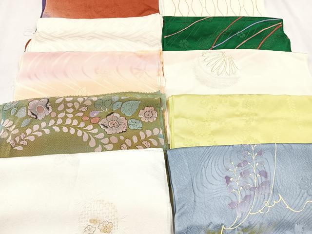 平和屋着物★和装小物　上質な帯揚げ　10枚セット　逸品　CAAN0853xi