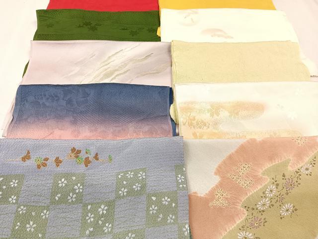 平和屋着物★和装小物　上質な帯揚げ　10枚セット　逸品　CAAN0854xi