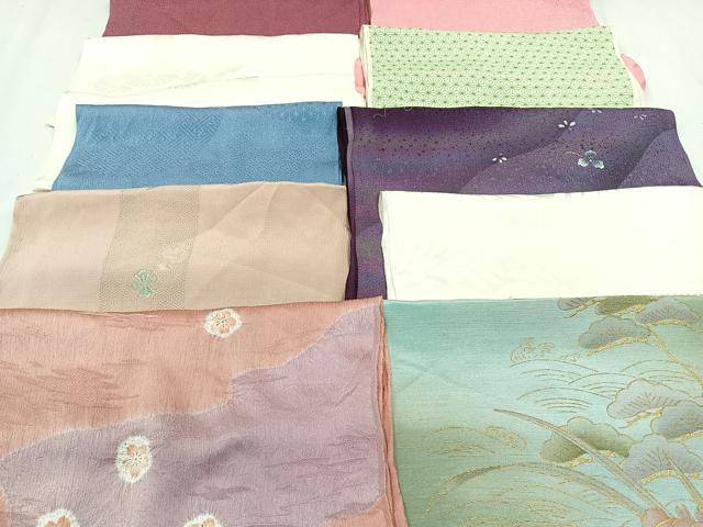 平和屋着物★和装小物　上質な帯揚げ　10枚セット　逸品　CAAN0859xi