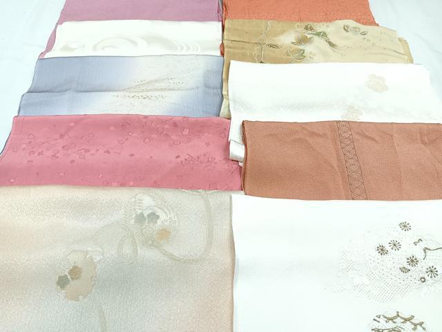 平和屋着物★和装小物　上質な帯揚げ　10枚セット　逸品　CAAN0864xi