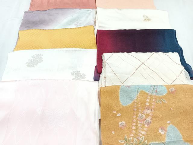 平和屋着物★和装小物　上質な帯揚げ　10枚セット　逸品　CAAN0865xi
