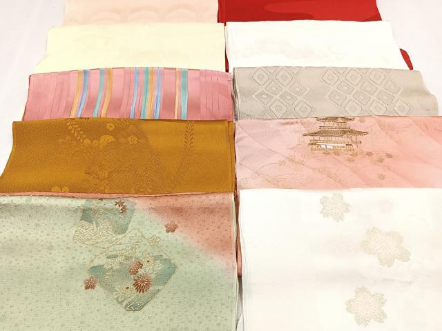 平和屋着物★和装小物　上質な帯揚げ　10枚セット　逸品　CAAN0874xi