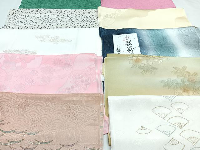 平和屋着物★和装小物　上質な帯揚げ　10枚セット　逸品　CAAN0879xi