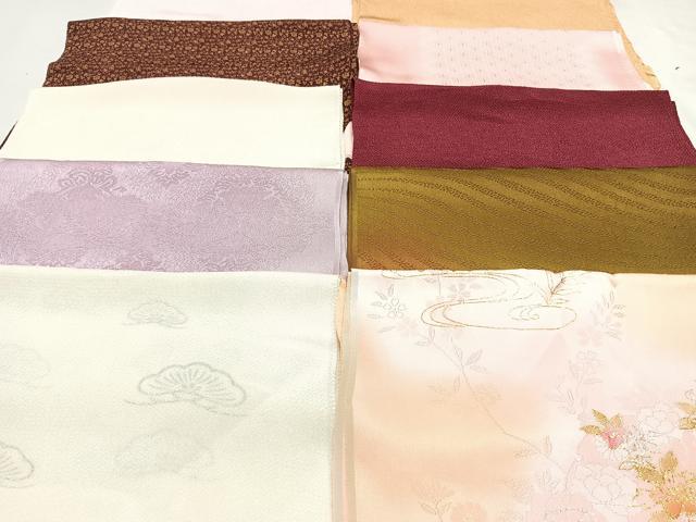 平和屋着物★和装小物　上質な帯揚げ　10枚セット　逸品　CAAN0883xi