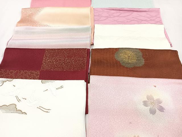 平和屋着物★和装小物　上質な帯揚げ　10枚セット　逸品　CAAN0887xi