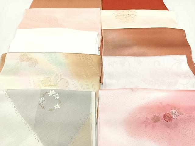 平和屋着物★和装小物　上質な帯揚げ　10枚セット　逸品　CAAN0894xi