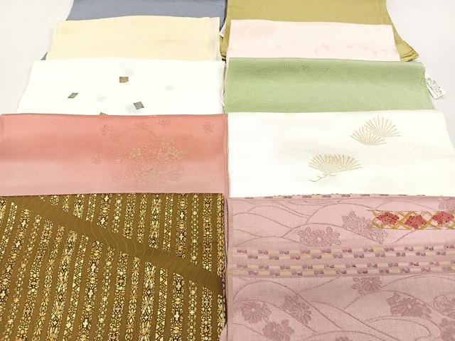 平和屋着物★和装小物　上質な帯揚げ　10枚セット　逸品　CAAN0897xi