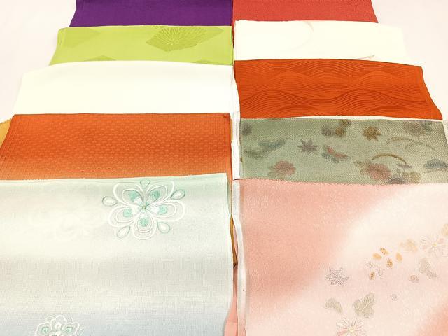 平和屋着物★和装小物　上質な帯揚げ　10枚セット　逸品　CAAN0899xi