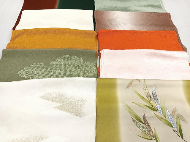 平和屋着物★和装小物　上質な帯揚げ　10枚セット　逸品　CAAN0920xi