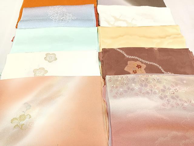 平和屋着物★和装小物　上質な帯揚げ　10枚セット　逸品　CAAN0935xi