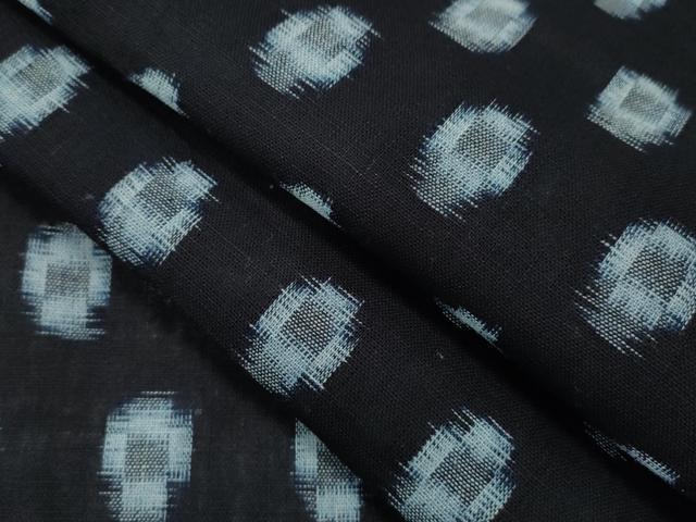 平和屋着物▽久留米絣　単衣　吉祥文　綿　逸品　CAAO0317ze