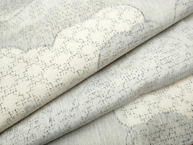 平和屋着物●本場結城紬　重要無形文化財　80亀甲　雲重ね文　正絹　逸品　CAAO2379hy