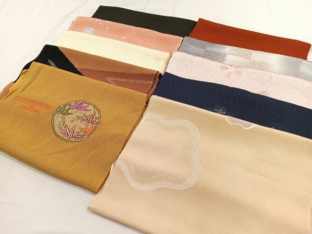 平和屋着物★和装小物　上質な帯揚げ10枚セット　逸品　CAAO3438ua