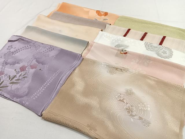 平和屋着物★和装小物　上質な帯揚げ10枚セット　逸品　CAAO3443ua