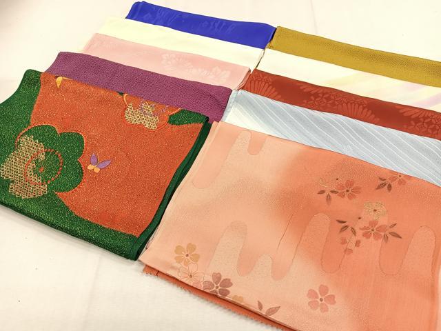 平和屋着物★和装小物　上質な帯揚げ10枚セット　逸品　CAAO3450ua