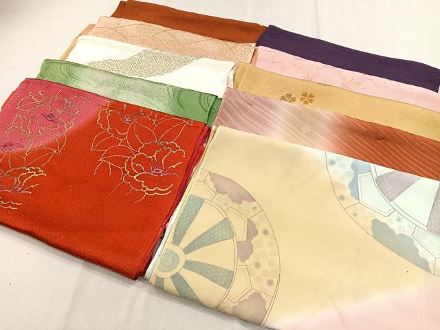 平和屋着物★和装小物　上質な帯揚げ10枚セット　逸品　CAAO3454ua