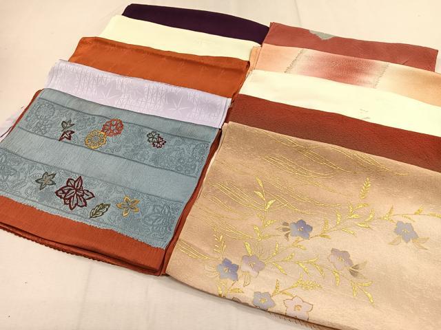 平和屋着物★和装小物　上質な帯揚げ10枚セット　逸品　CAAO3467ua