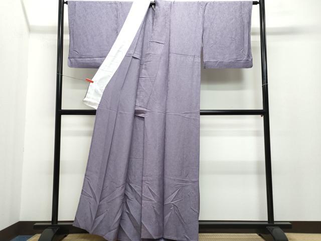 平和屋着物○上質な色無地 滅紫色 正絹 逸品 未使用 DAAV6665ps