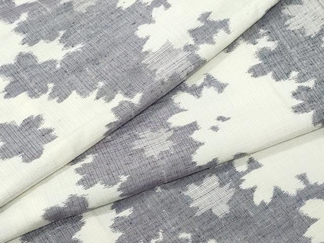 平和屋着物▽上質な紬　単衣　舞桜　正絹　逸品　CAAP4399vf