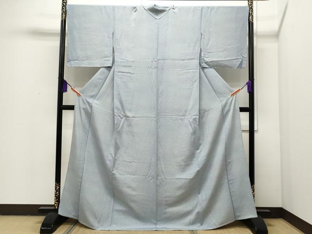 平和屋着物▽上質な小紋　単衣　霞文　暈し染め　鈴乃屋扱い　正絹　逸品　未使用　CAAP5548ut 平和屋着物▽上質な小紋 単衣 霞文 暈し染め 鈴乃屋扱い