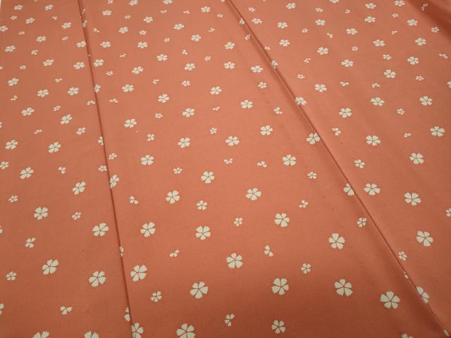 平和屋着物▽小紋 単衣 舞桜文 洗える着物 CAAP5554ut