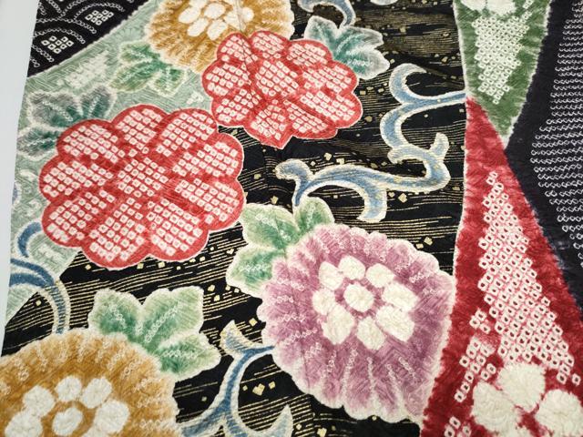 平和屋着物○豪華振袖 絞り 花唐草文 金彩 正絹 逸品 CAAP7123hy