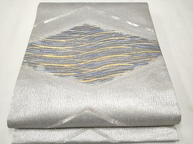 平和屋着物●六通柄袋帯　吉祥文　金銀糸　正絹　逸品　CAAP7169hy