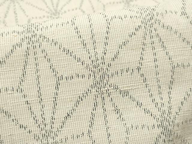 平和屋着物▽上質な紬　単衣　麻の葉文　正絹　逸品　CAAQ0064vf 平和屋着物▽上質な紬 単衣 麻の葉文 正絹 逸品 CAAQ0064vfの通販はau