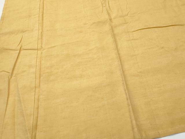 平和屋着物▽上質な紬 単衣 色無地 芝翫茶色 正絹 逸品 CAAQ0065vf