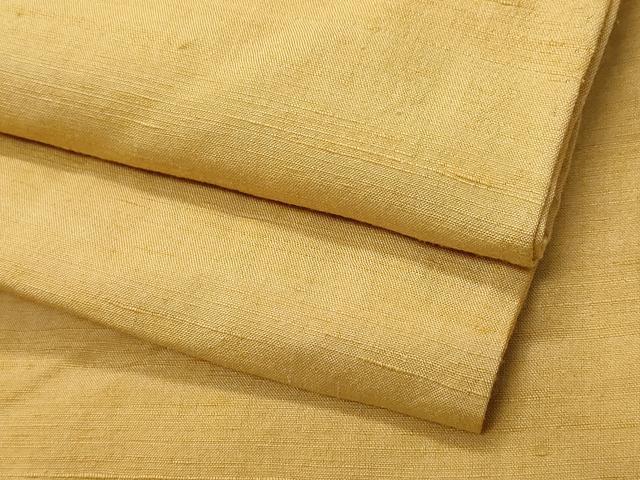 平和屋着物▽上質な紬　単衣　色無地　芝翫茶色　正絹　逸品　CAAQ0065vf