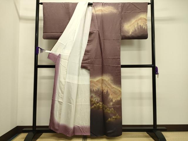 平和屋着物○染色作家 高橋一海 訪問着 遠山風景文 暈し