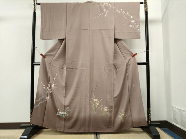 平和屋着物□十日町友禅 女流作家 遠田藤舟 訪問着 枝花文 暈し 平和屋着物□十日町友禅 女流作家 遠田藤舟 訪問着 枝花文 暈し