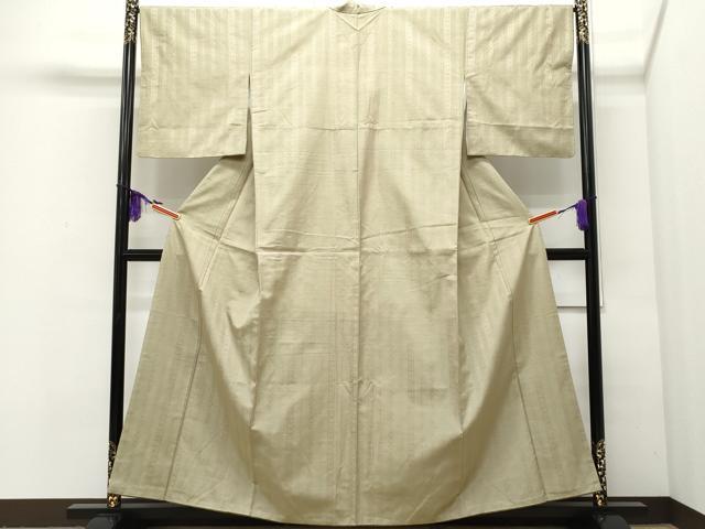 平和屋本店■極上　能州紬　絲藝苑　上島洋山　間道　深紫色地　逸品　CYAA2171s5 平和屋本店□極上 能州紬 絲藝苑 上島洋山 間道 深