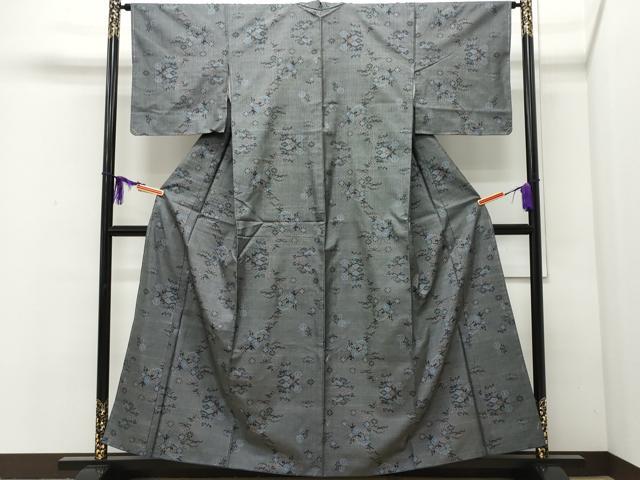 平和屋着物○本場大島紬 7マルキ 横段唐草文 正絹 逸品 DAAT1417tw