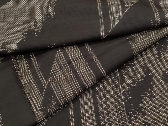 平和屋着物●本場大島紬　9マルキ　泥染め　吉祥文　正絹　逸品　CAAQ9114vf